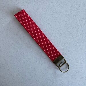 Red Polka Dot Keychain